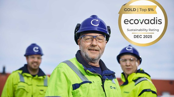 Caverion Norge får EcoVadis Gold-status igjen – med betydelig forbedring i bærekraftprestasjon